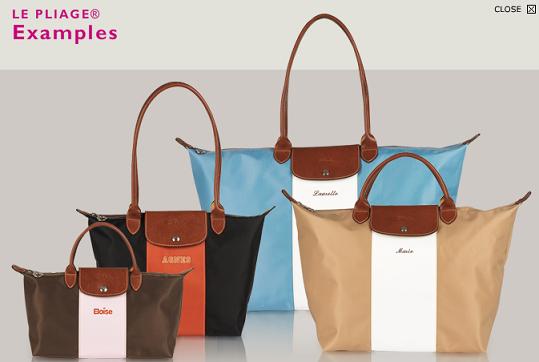 Customise Your Own Longchamp Bag | spreequinn
